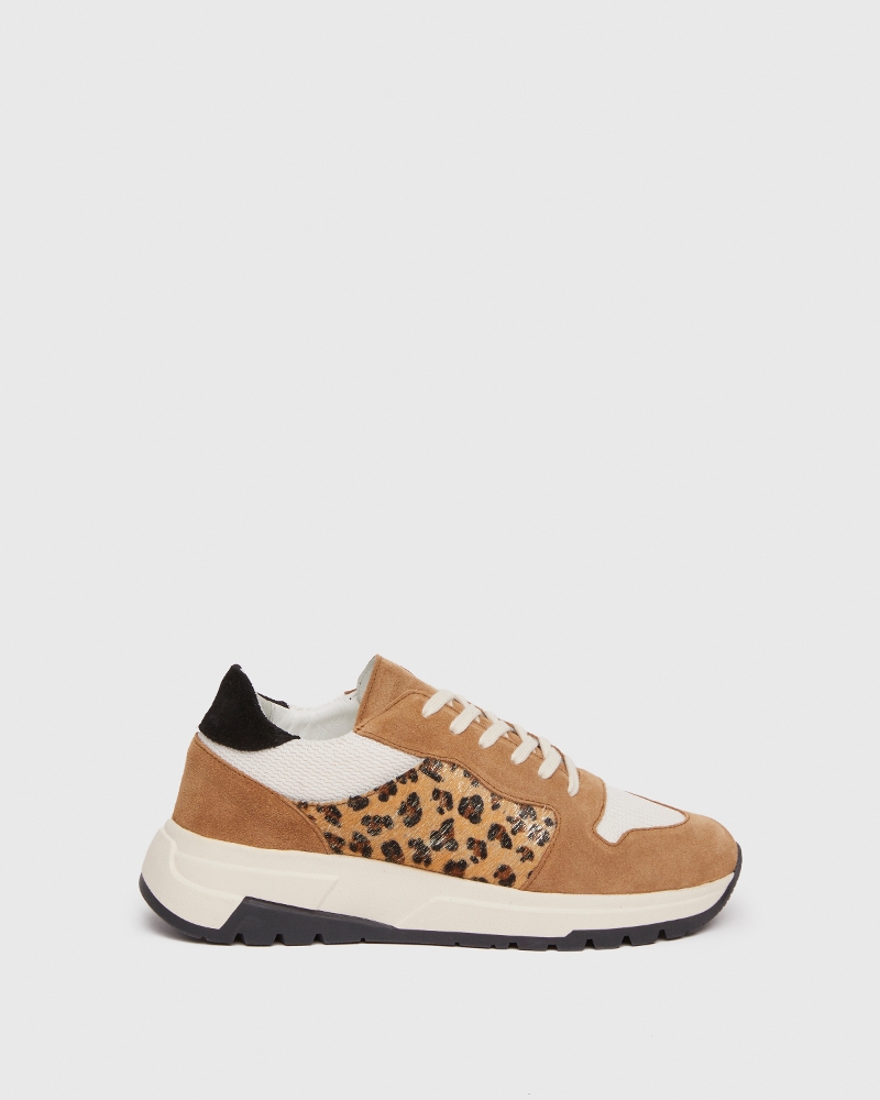 Mila Sneaker - Tan Suede